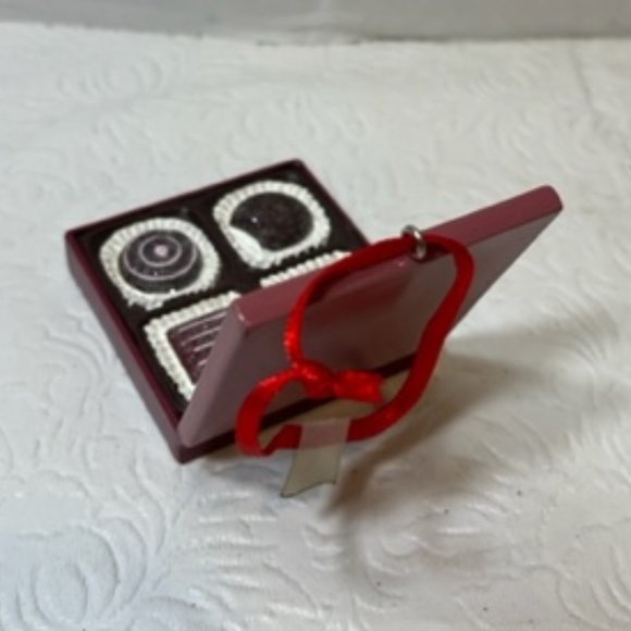 Hallmark Box of Chocolates "Friends...Irresistible" Christmas Ornament 2"x3" - Picture 3 of 6
